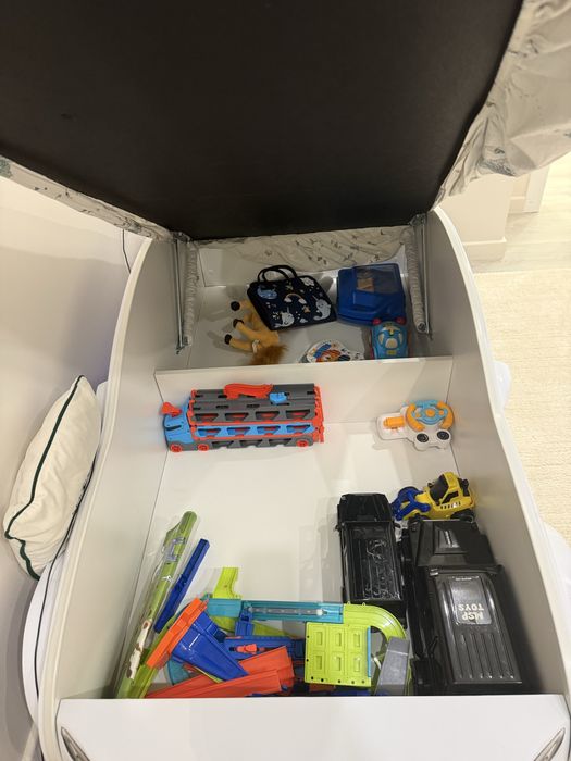 Детская 3D кровать-машина с матрасом