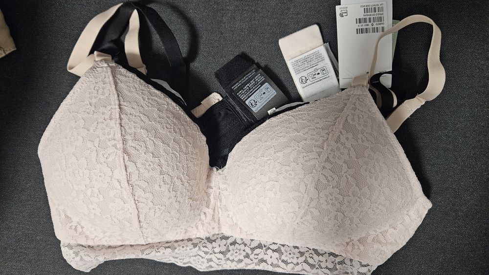 Set 2 sutiene alăptare căptușite noi, H&M 75B