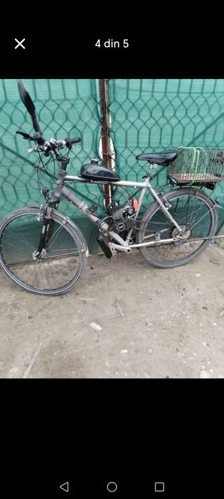 Bicicleta cu motor 2 timpi