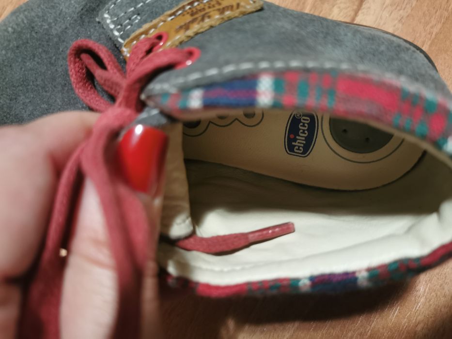 Ghete Chicco piele naturala  nr 23 (14,5  cm int)