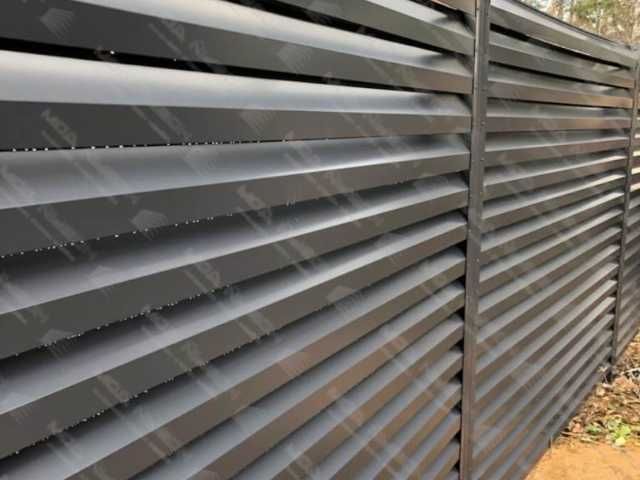 Забор жалюзи горизонтальный