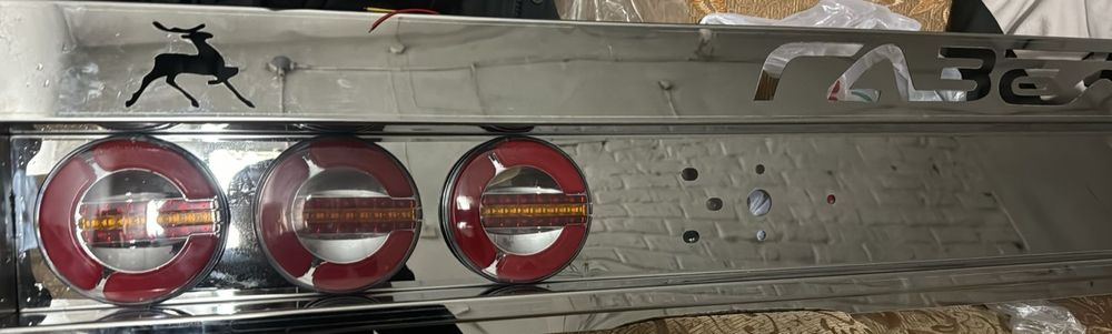 Брус хром с надписемь нержавейка на Газель