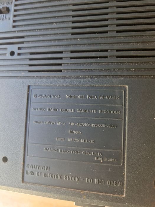 RadioCasetofon sanyo M-W2k