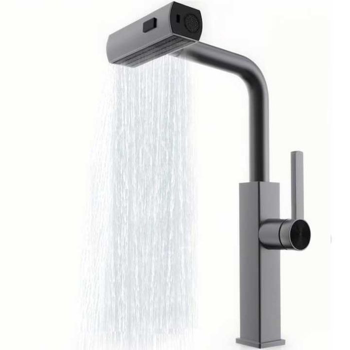 Robinet bucatarie curgere tip cascadă, jet, spray, duș extractibil