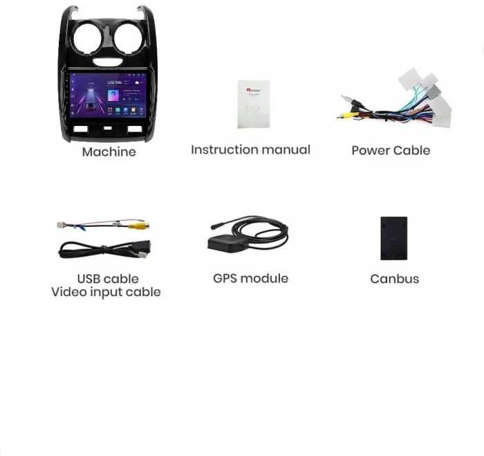 Navigatie Android Dacia Duster 2012-2020 , Carplay