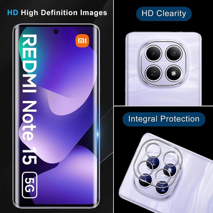 Стъклен протектор за камера за xiaomi redmi note 15 5g