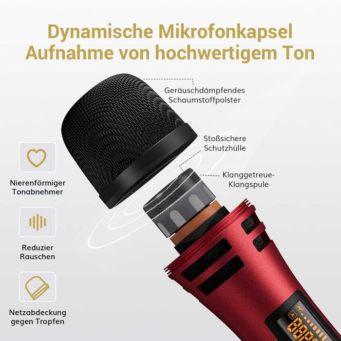 Двойна безжична микрофонна система TONOR