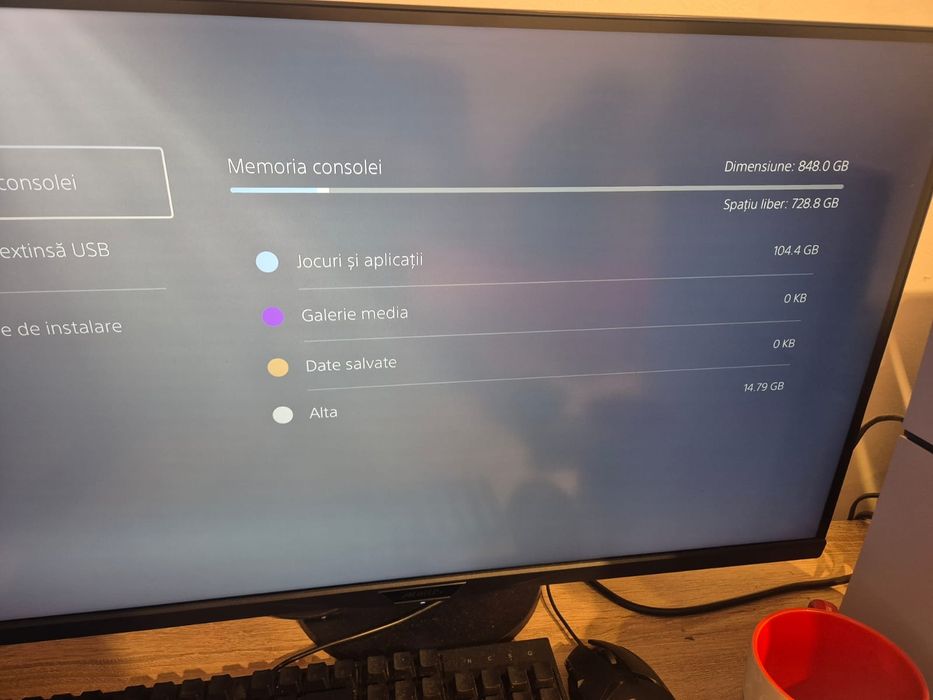 Consola PS5 slim disk edition 1TB plus gamepad Sony original