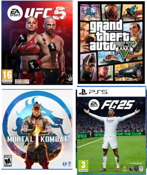 Продаю игры на пс 5 каждый диск по 15