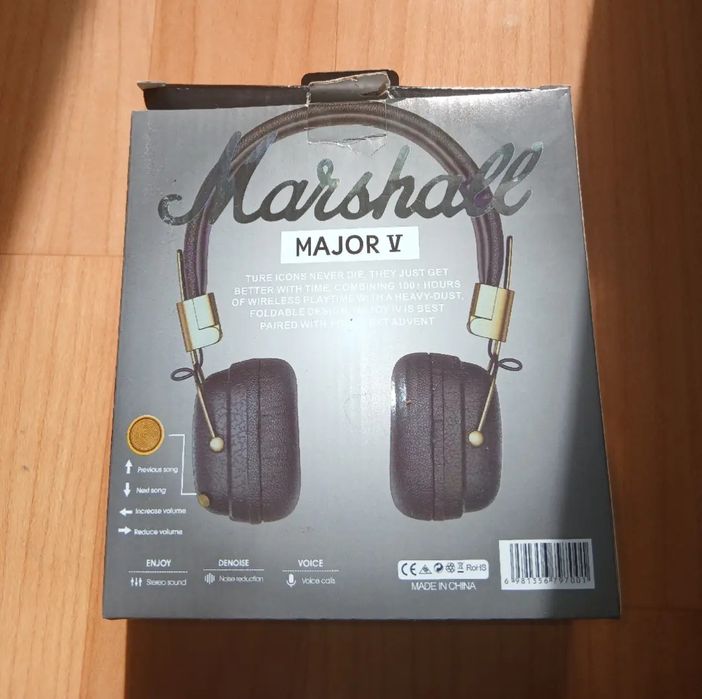 Наушники Marshall Bluetooth, срочно продам
