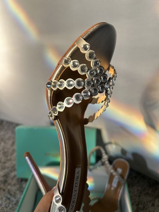 Sandale Aquazzura Tequilla piele naturala pe stoc