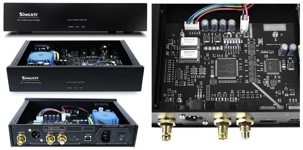 Аудио USB конвертер Singxer SU-2 (USB -> I2S, AES/EBU, COAX)
