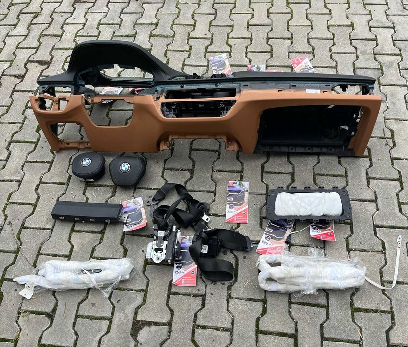 BMW G30 - plansa bord HUD piele - kit airbag - centuri de siguranta