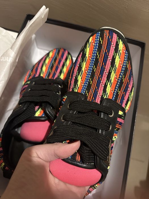 Dsquared2 шарени/многоцветни маратонки #41 стелки естествена кожа