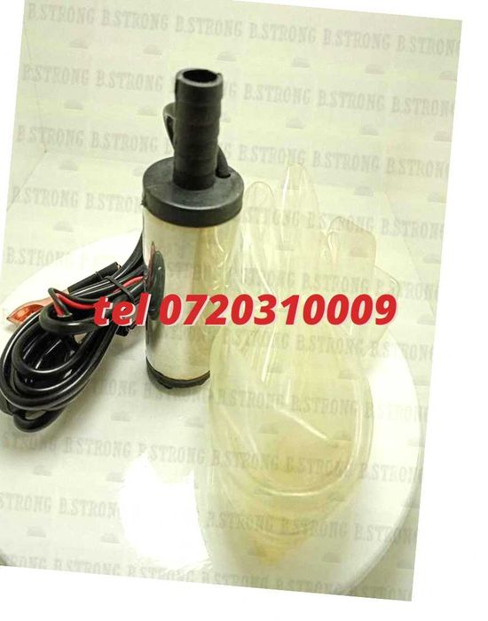Pompita Electrica De Transfer Apa Submersibila 12V 600L / H Pentru Transfer Orice Lichid Tehnice Alimentare 12V Auto Utila Pentru Garaj Service Si At