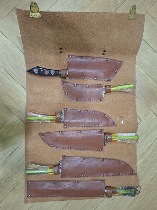 Подарочный набор кухонных ножей сувенир пичоклар