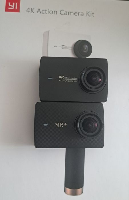 Camere Actiune XIAOMI Yi 4K+ , 2x carcasa waterproof, selfie stick bluetooth, trepied, accesorii.  Action Cam gen GoPro