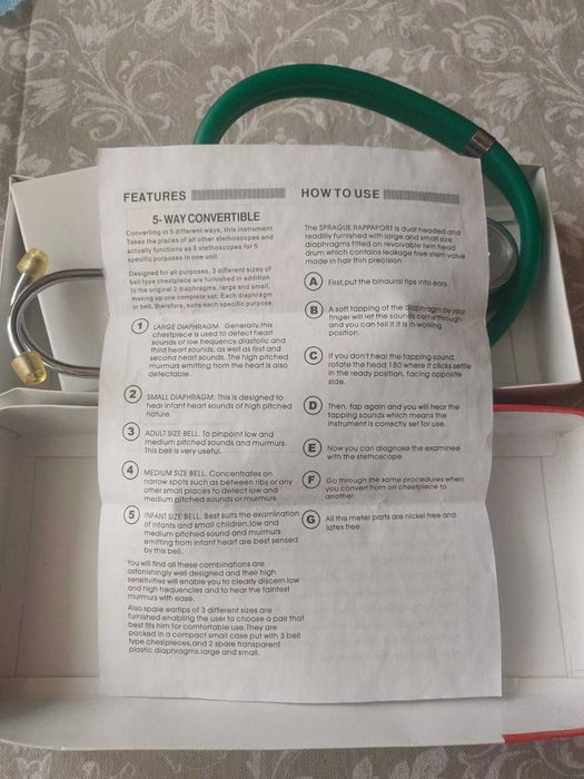 Стетоскоп (фонендоскоп) новый