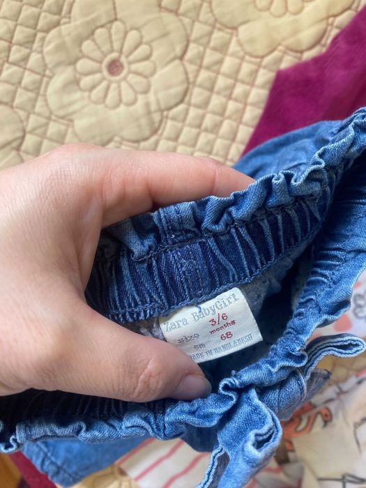Lot 8x buc pantaloni bluza haine copii marime 68, 74 sau 80