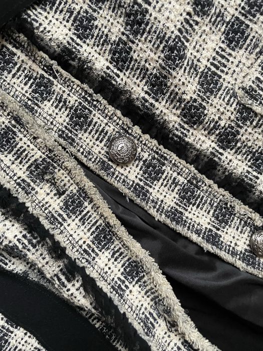 Пальто Zara твидовое