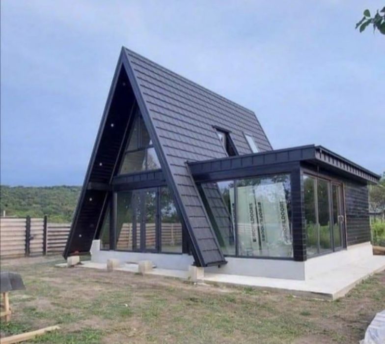 Constructii cabane din lemn/ acoperisuri/ A-frames/ case