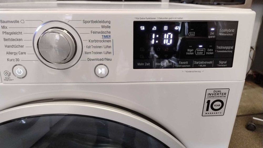 A+++ Сушилня с термопомпа LG-ЛГ 8 кг Auto Cleaning Condenser