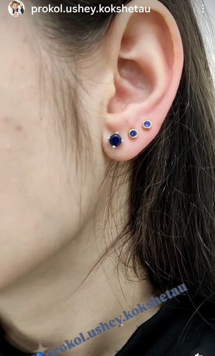 Прокол ушей детям и взрослым.