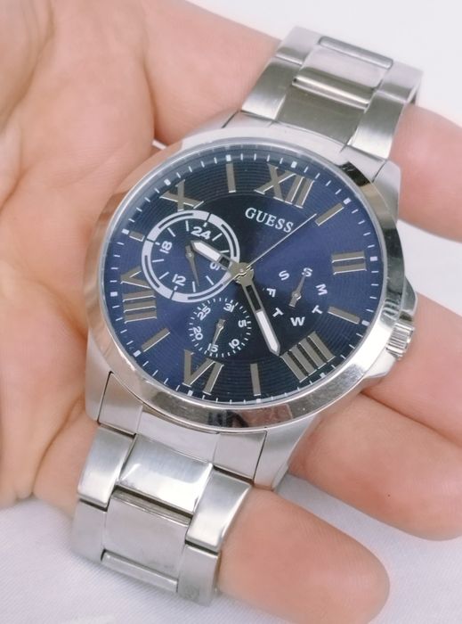Ceas bărbătesc Guess Orbit W1184G4, cu quartz, data, oțel inoxidabil.