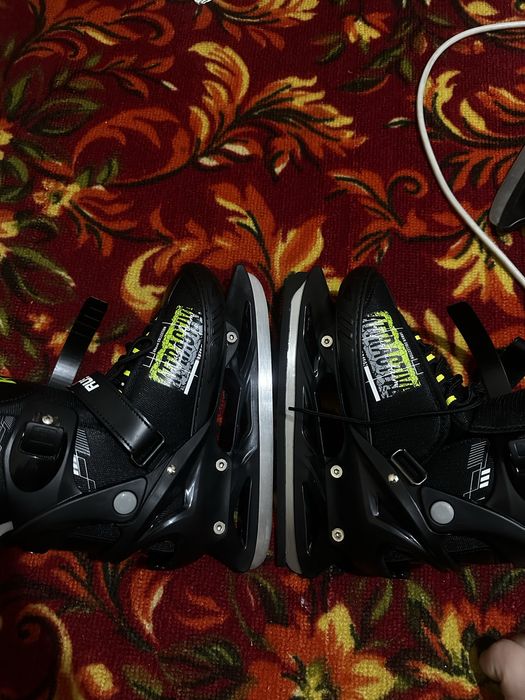 Ледвые коньки black/green