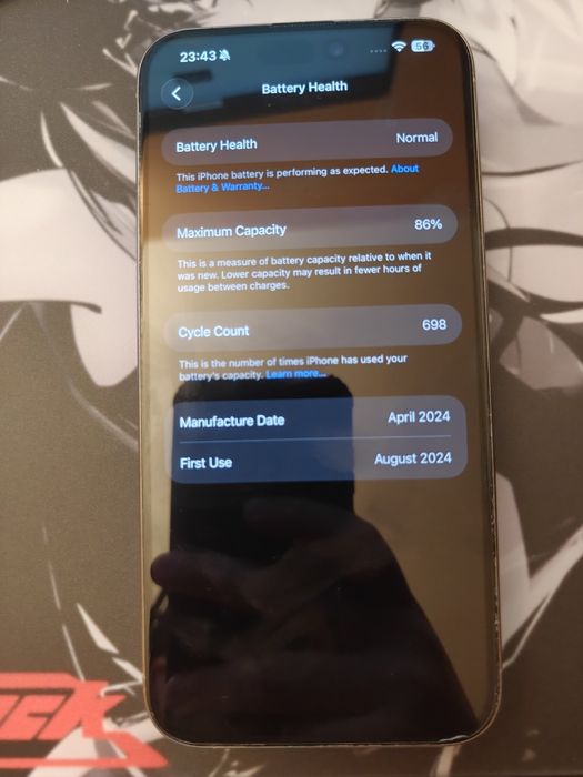 Телефон Iphone 15 pro max 512gb natural titan