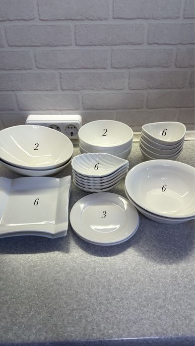 Продам посуду белую фарфор