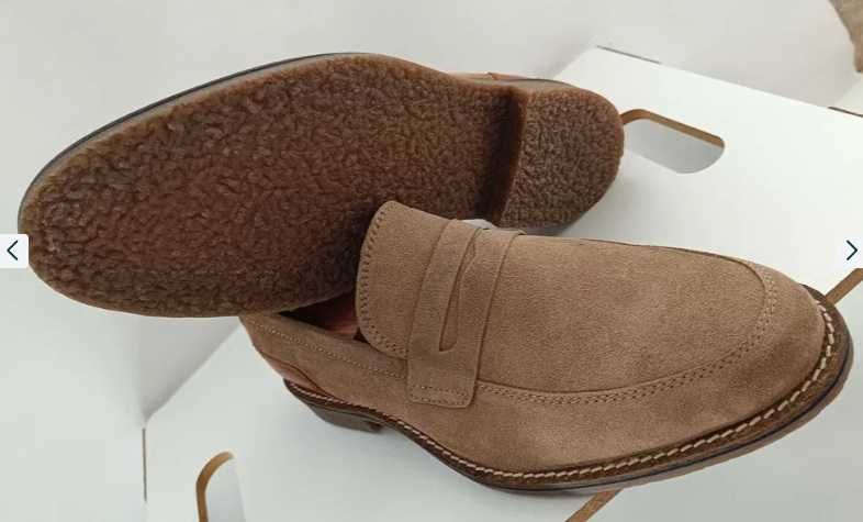 Pantofi loafer 45 penny premium Senator NOI piele naturala moale