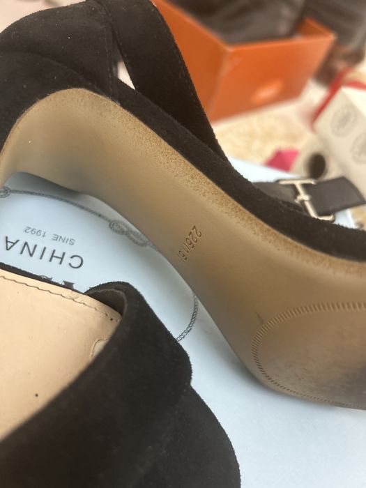 Туфли, замшевые, черные