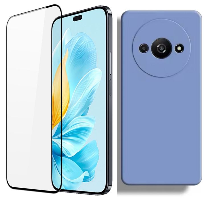 Husa Silicon Interior Fin +Folie Sticla/Silicon Xiaomi Redmi A3 A5 14C