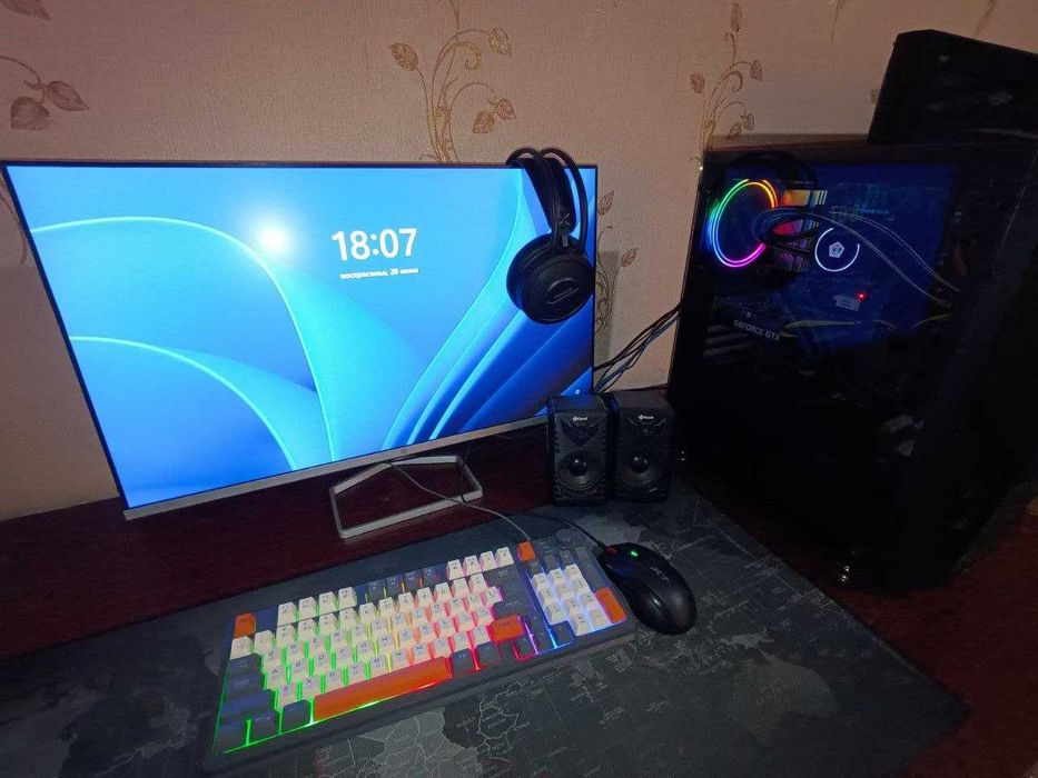 Компьютер. Отличный ПК для игр и монтажа + Монитор HP 27" в комплекте
