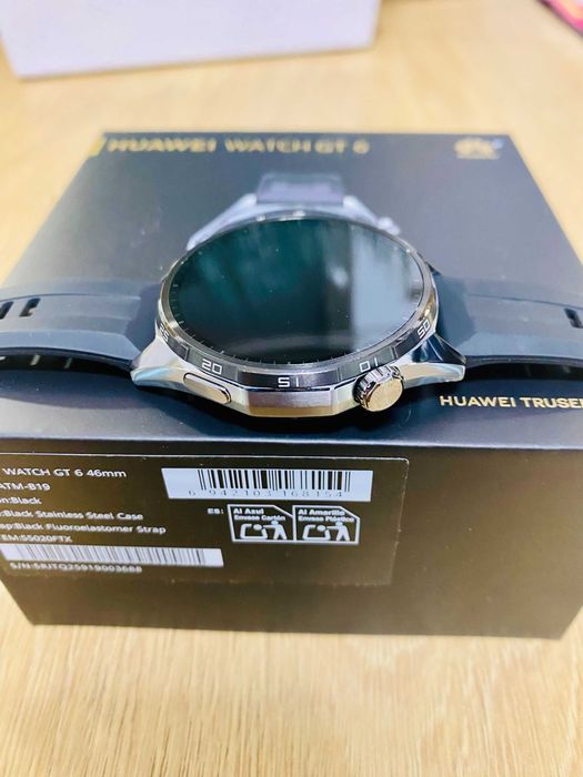 НОВ !!! Huawei Watch GT 6, 46MM, Black Stainless Steel Case