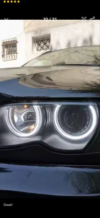Продавам Crystal LED Angel Eyes White/Yellow (Switchback) за BMW E46 / E39 / E38 / E36