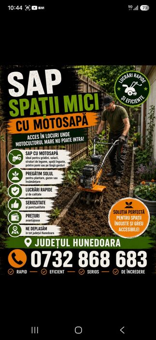 Tai lemne de foc cu drujba-cosesc cu motocositoare-sap spații mici cu motosapa
