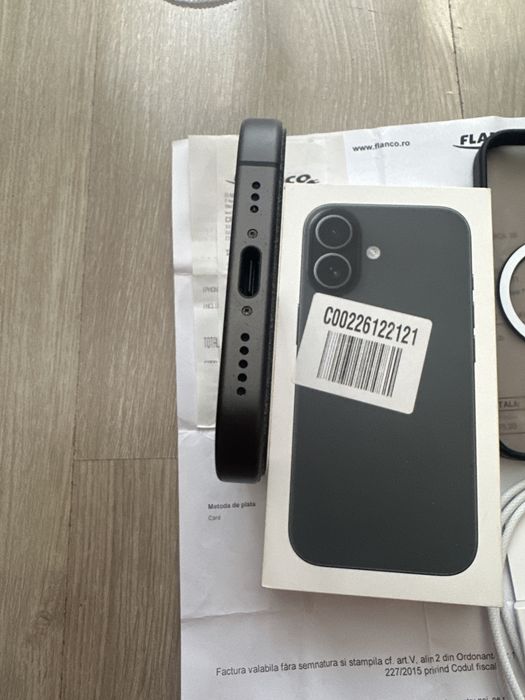 iPhone 17 256GB Black - ca nou - pachet complet + husa - Factura + Garantie