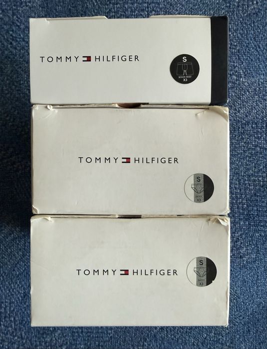 Tommy Hilfiger Underwear лот от 4 опаковки по 3бр ОРИГИНАЛНО мъжко бельо - S