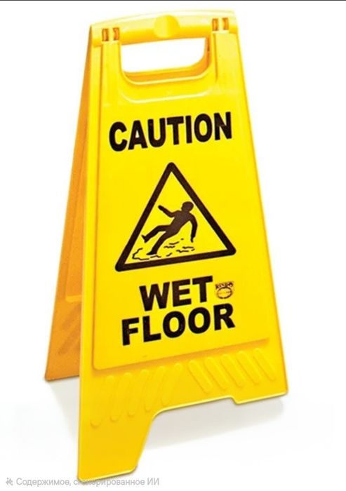 Предупреждающий знак WET FLOOR CAUTION 150 000 сум