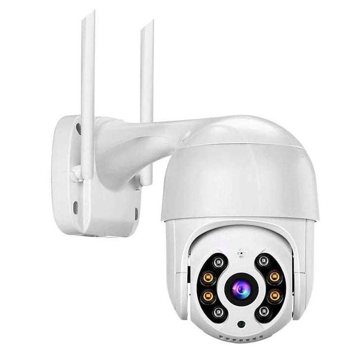 WiFi PTZ Външна Широкоъгълна Въртяща Камера 8MP Full HD