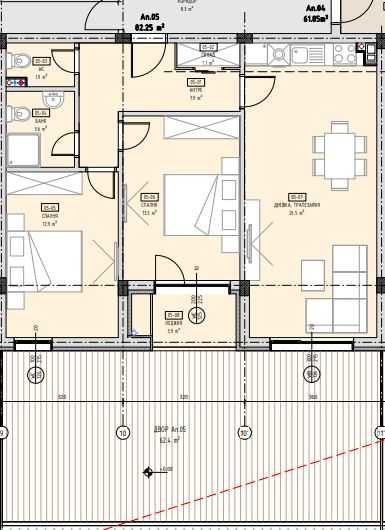 Тристаен апартамент за продажба в ж.к. Малинова долина, 585-2546