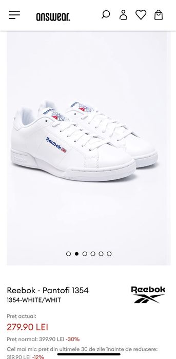 Adidaski noi Reebok Classic NPC II 1354 - marimea 40,5 (26 cm)