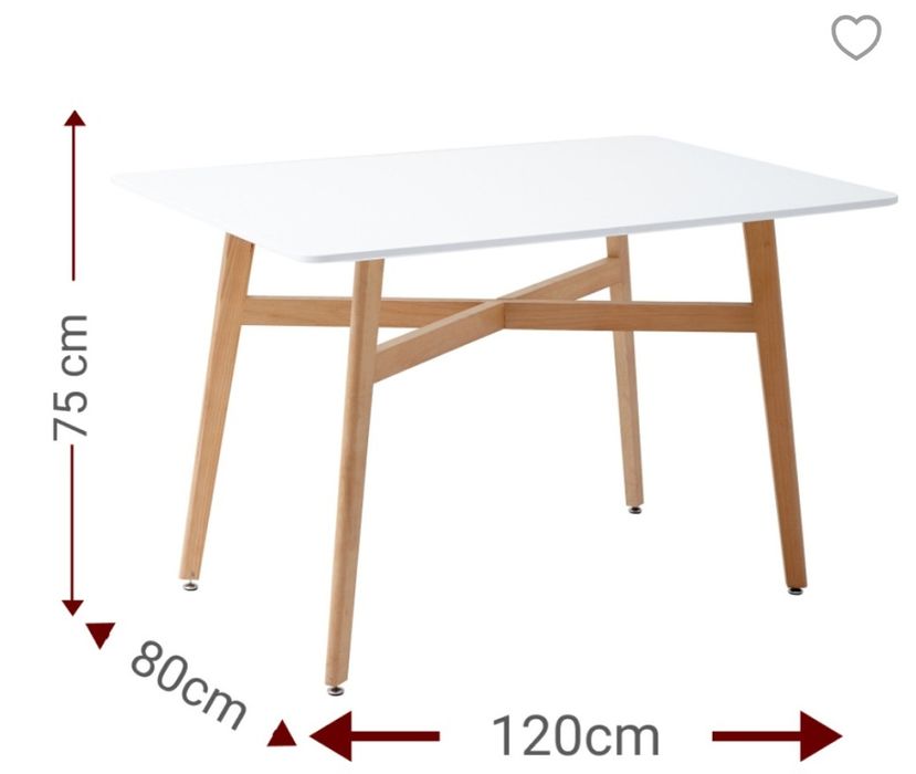 Нова неразопакована трапезна маса
