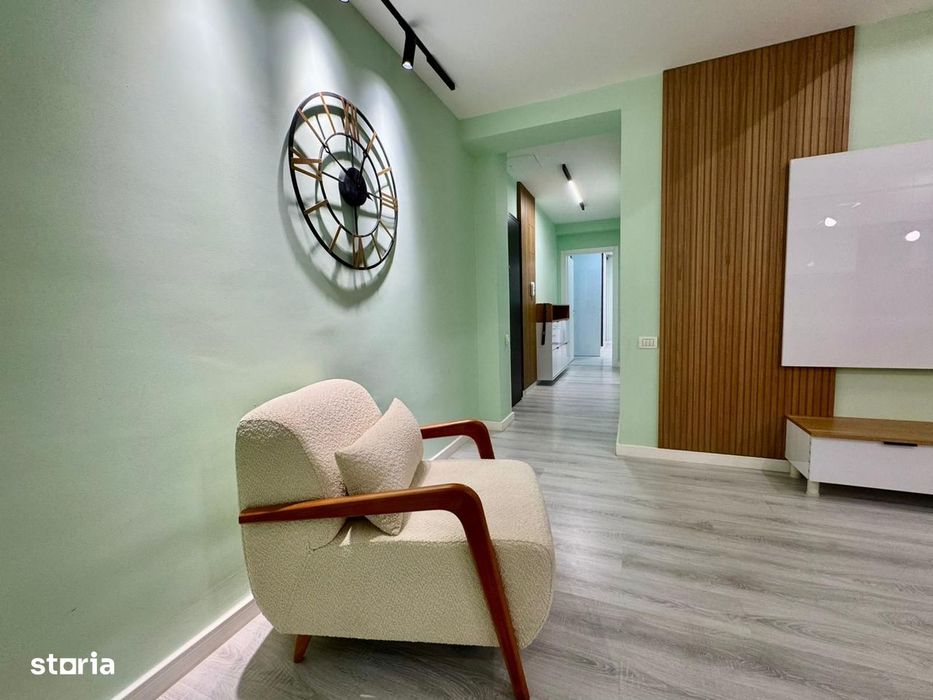 COSMOPOLIS - Apartament cu 3 camere si gradina, mobilat si utilat.