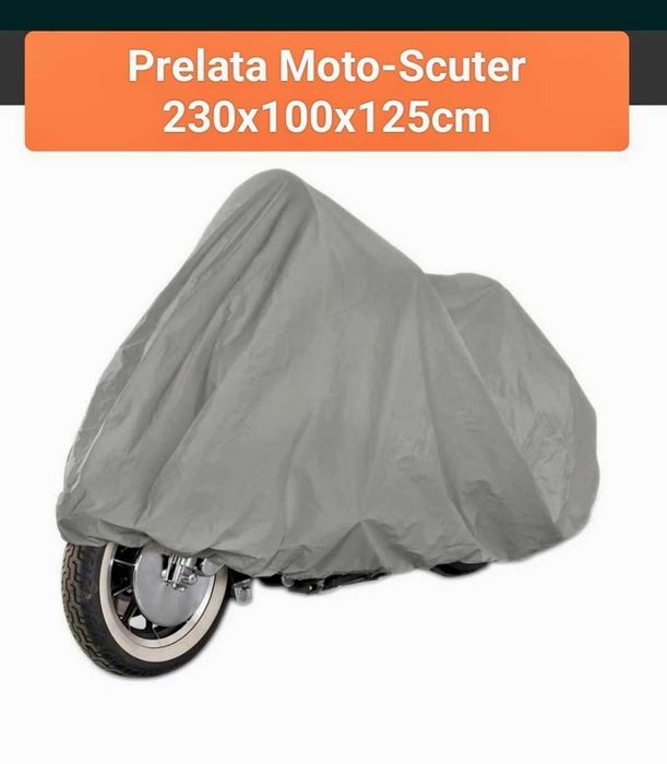 Husa Moto Scuter Prelata material gros impermeabil 230x100cm