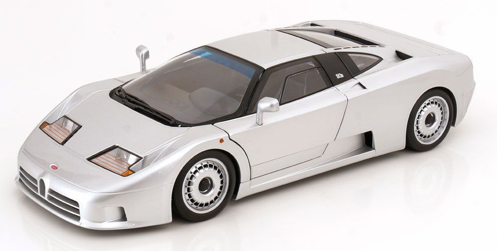 Macheta auto Bugatti EB110 1991 argintiu  1:12 KK-Scale