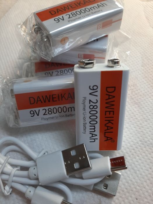 Презареждаща висококачествена батерия 9v