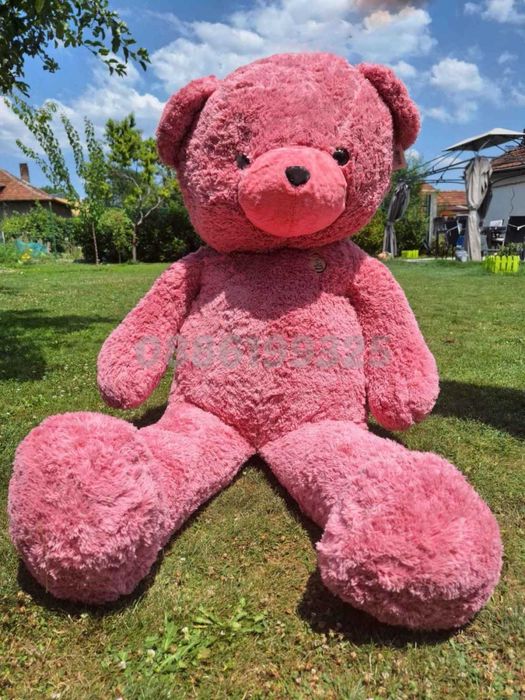 Голямо плюшено Мече, Розово, Бяло, Кафяво, 100см 150см 160см 200см 300